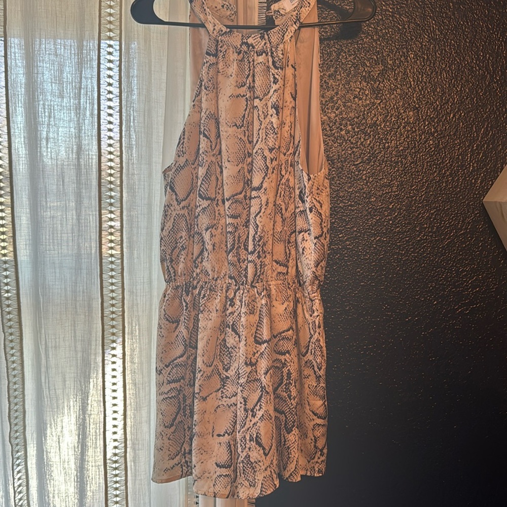 Women’s snake print romper